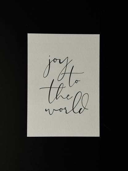 JOY TO THE WORLD KARTE