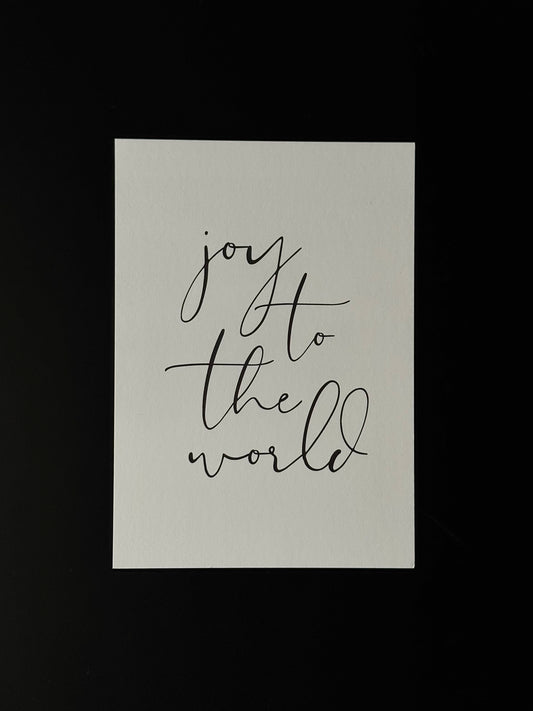 JOY TO THE WORLD KARTE